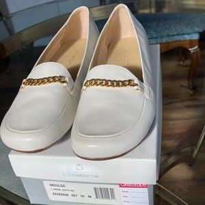 Liz Claiborne cream kid leather